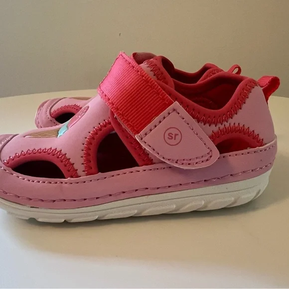 Stride Rite Pink Water Shoes with Velcro Closure Toddler 5.5C Wide - Picture 2 of 6